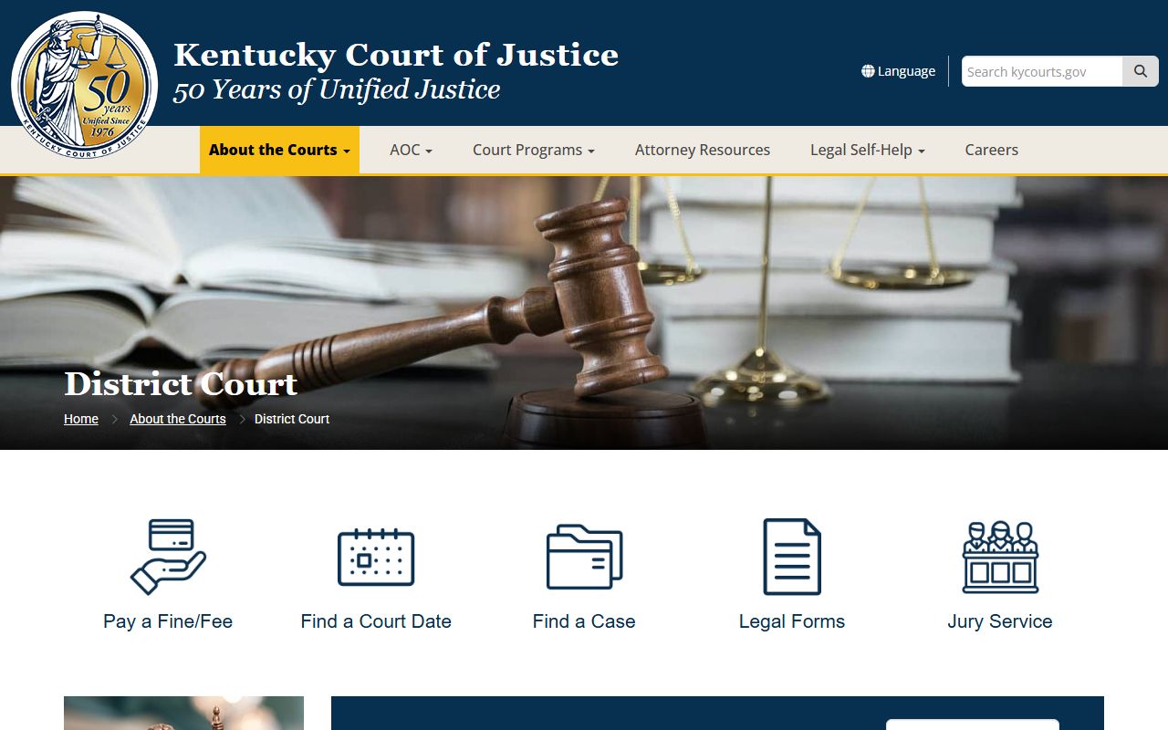 Washington County court dockets District Court jurisdiction page