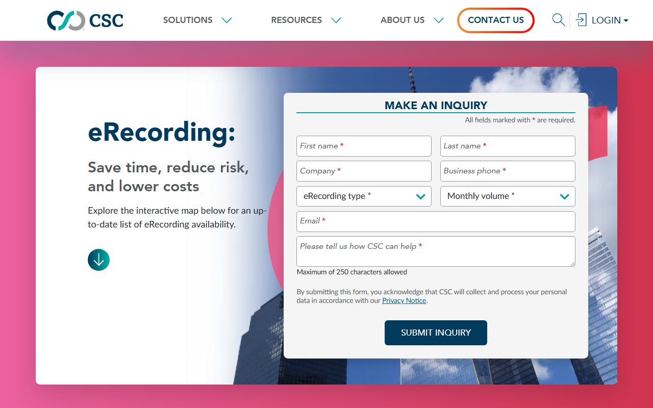 Washington County Circuit Court records CSC County Clerk e-recording contrast