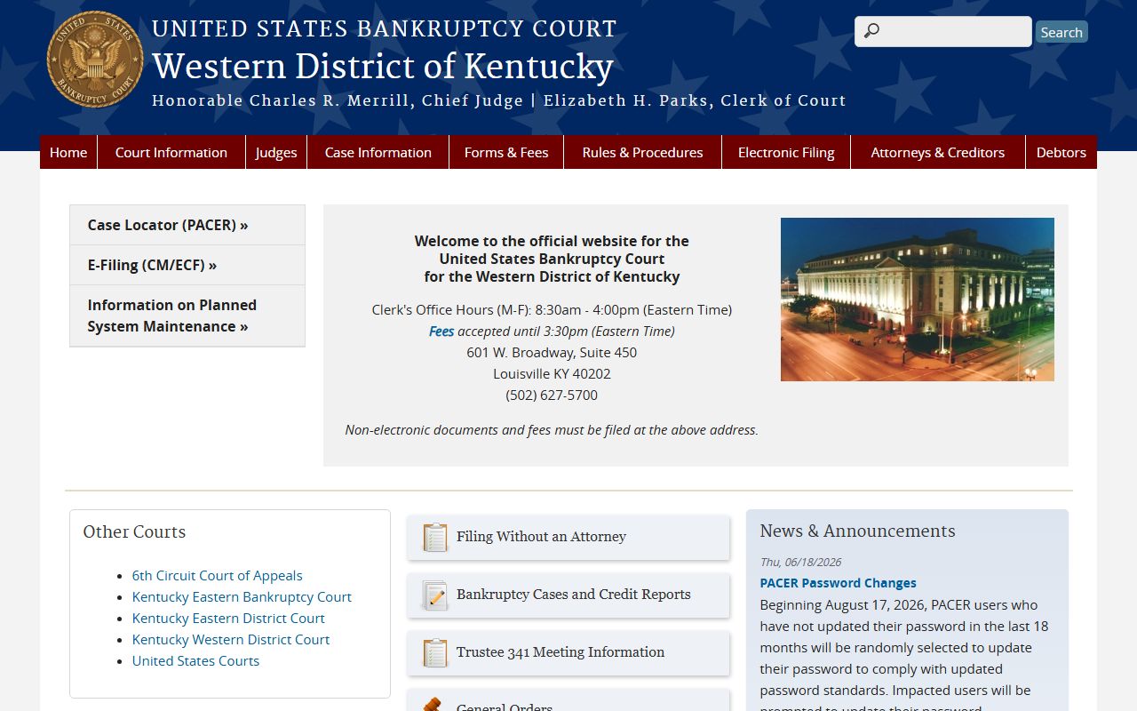 Washington County traffic court records federal bankruptcy court is separate